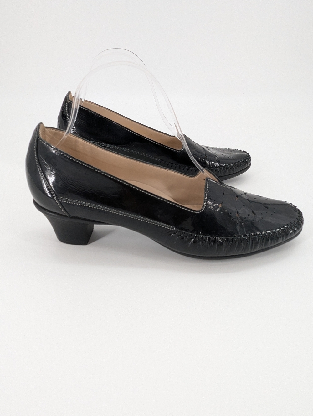 SAS Sonyo Patent Leather Pumps Comfort Slip On Office Career Women's 10 N Black